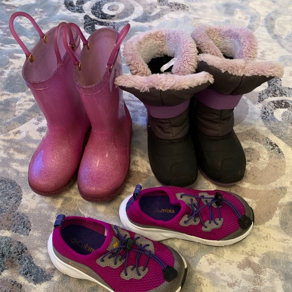 Kamik Other - Kamik Purple and Black Winter Boots and Columbia snickers size 10